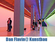 Lichtinstallation  Dan Flavin  "Untitled (For Ksenija) im Kunstbau Lenbachhaus vom 26.07.-07.09.2014  (©Foto:MIngrid Grossmann)